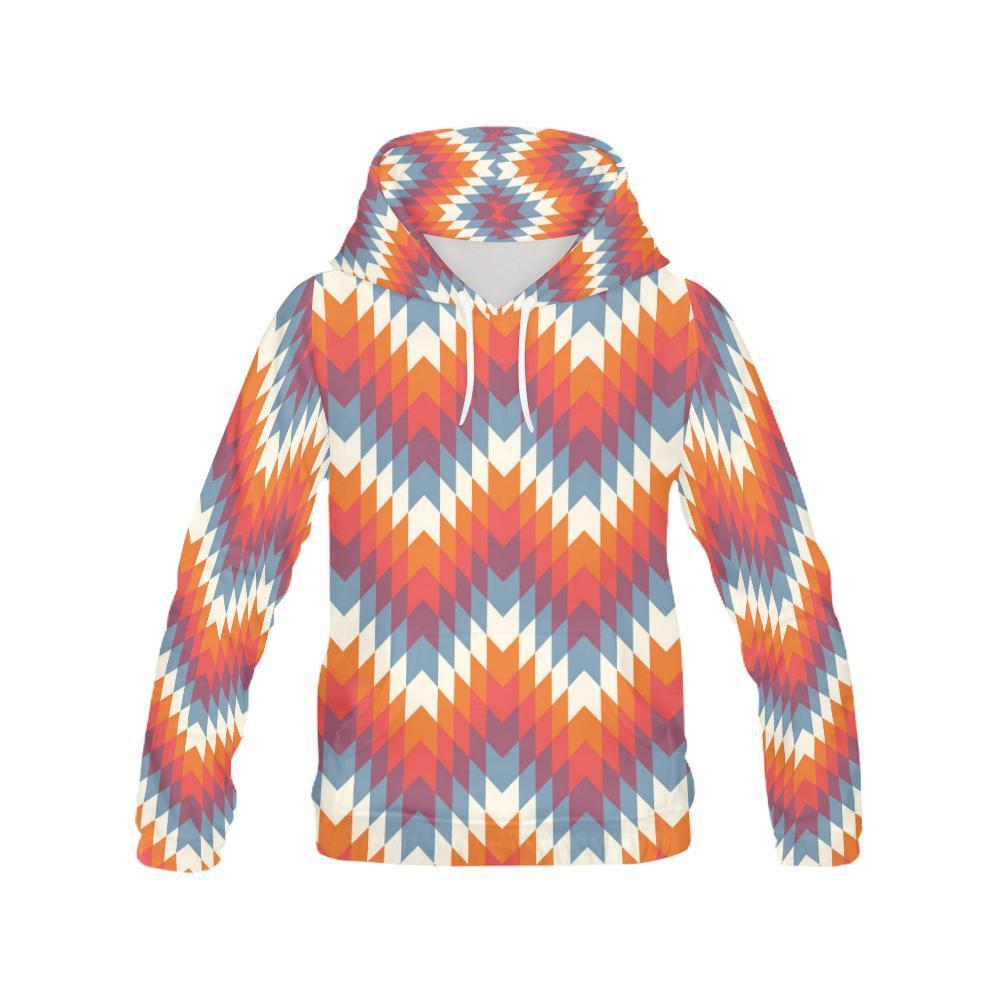 Indians Native American Navajo Aztec Tribal Print Men Pullover Hoodie-grizzshop