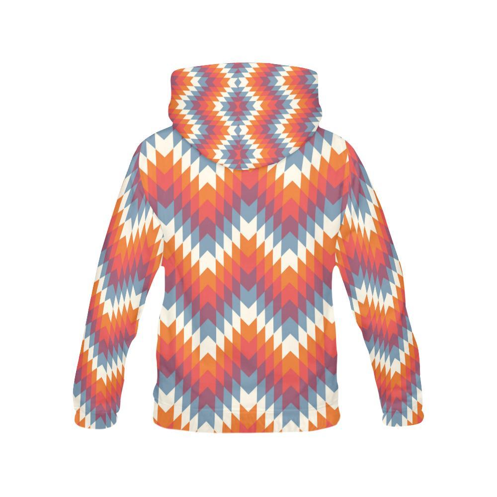 Indians Native American Navajo Aztec Tribal Print Men Pullover Hoodie-grizzshop