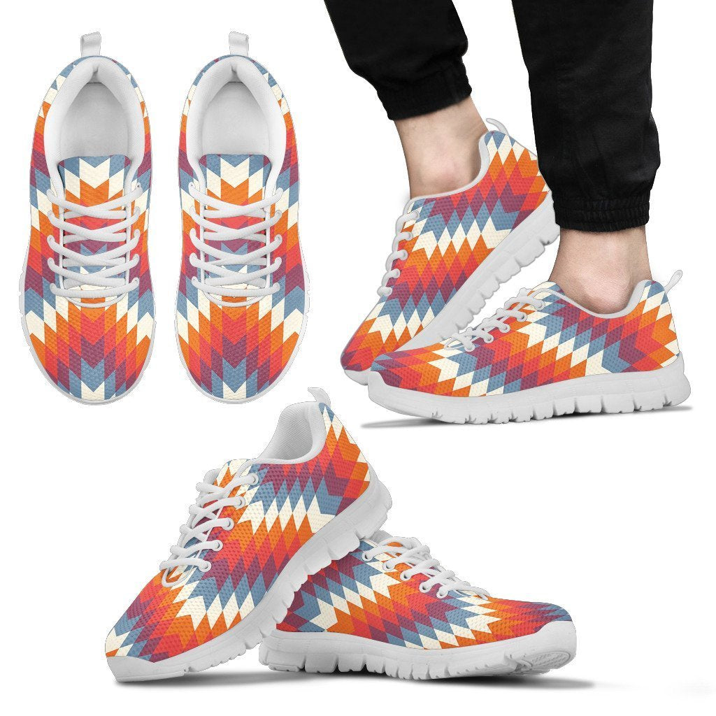 Indians Native American Navajo Aztec Tribal Print Men Shoes Sneakers-grizzshop