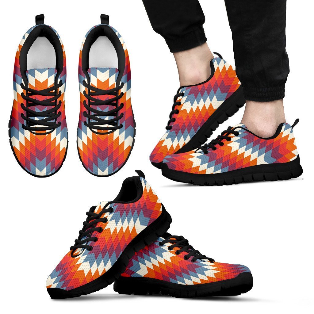 Indians Native American Navajo Aztec Tribal Print Men Shoes Sneakers-grizzshop
