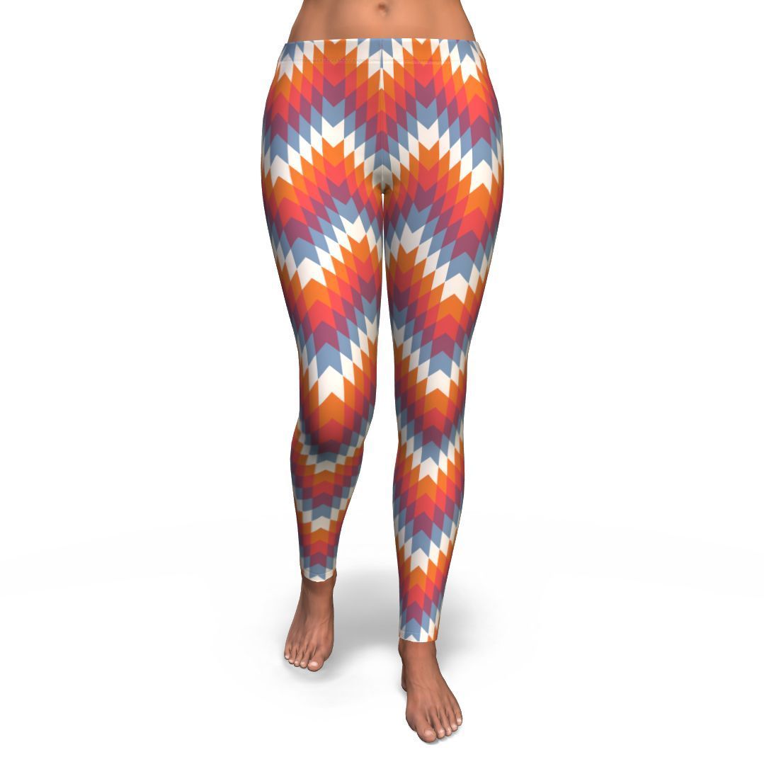 Indians Native American Navajo Aztec Tribal Print Pattern Women Leggings-grizzshop