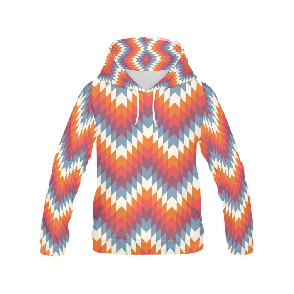Indians Native American Navajo Aztec Tribal Print Women Pullover Hoodies -grizzshop