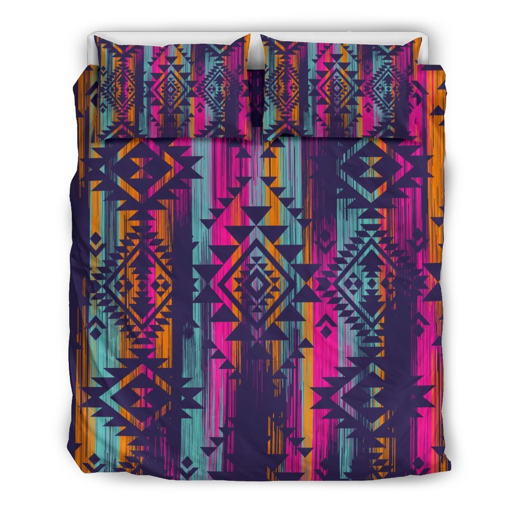Indians Navajo Aztec Tribal Native American Print Duvet Cover Bedding Set-grizzshop