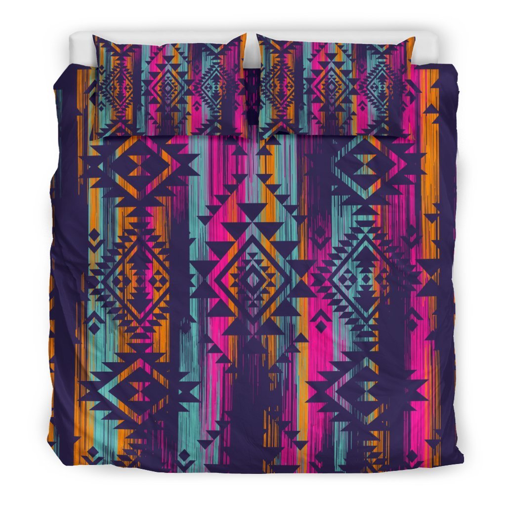 Indians Navajo Aztec Tribal Native American Print Duvet Cover Bedding Set-grizzshop