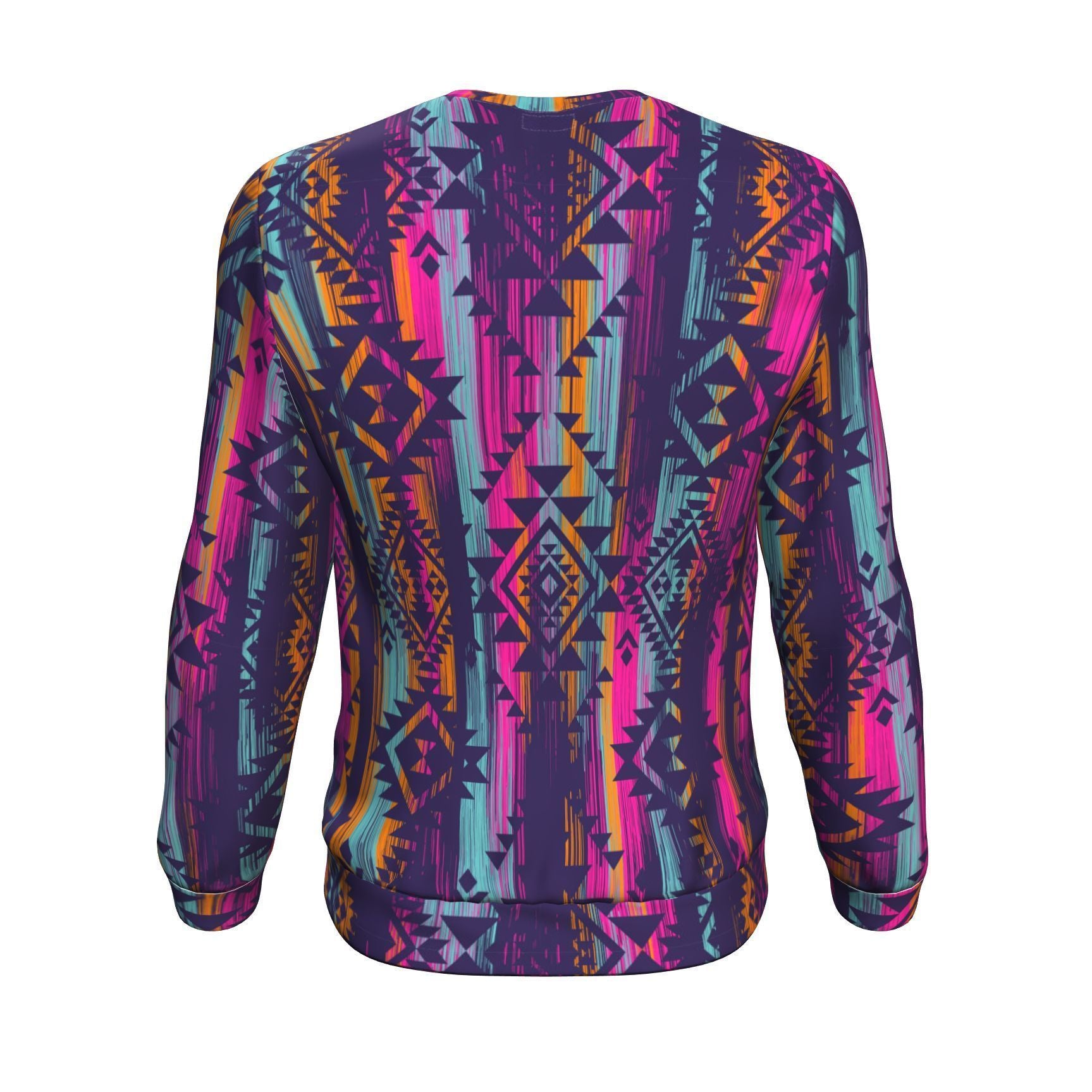 Indians Navajo Aztec Tribal Native American Print Men Crew Neck Sweatshirt-grizzshop