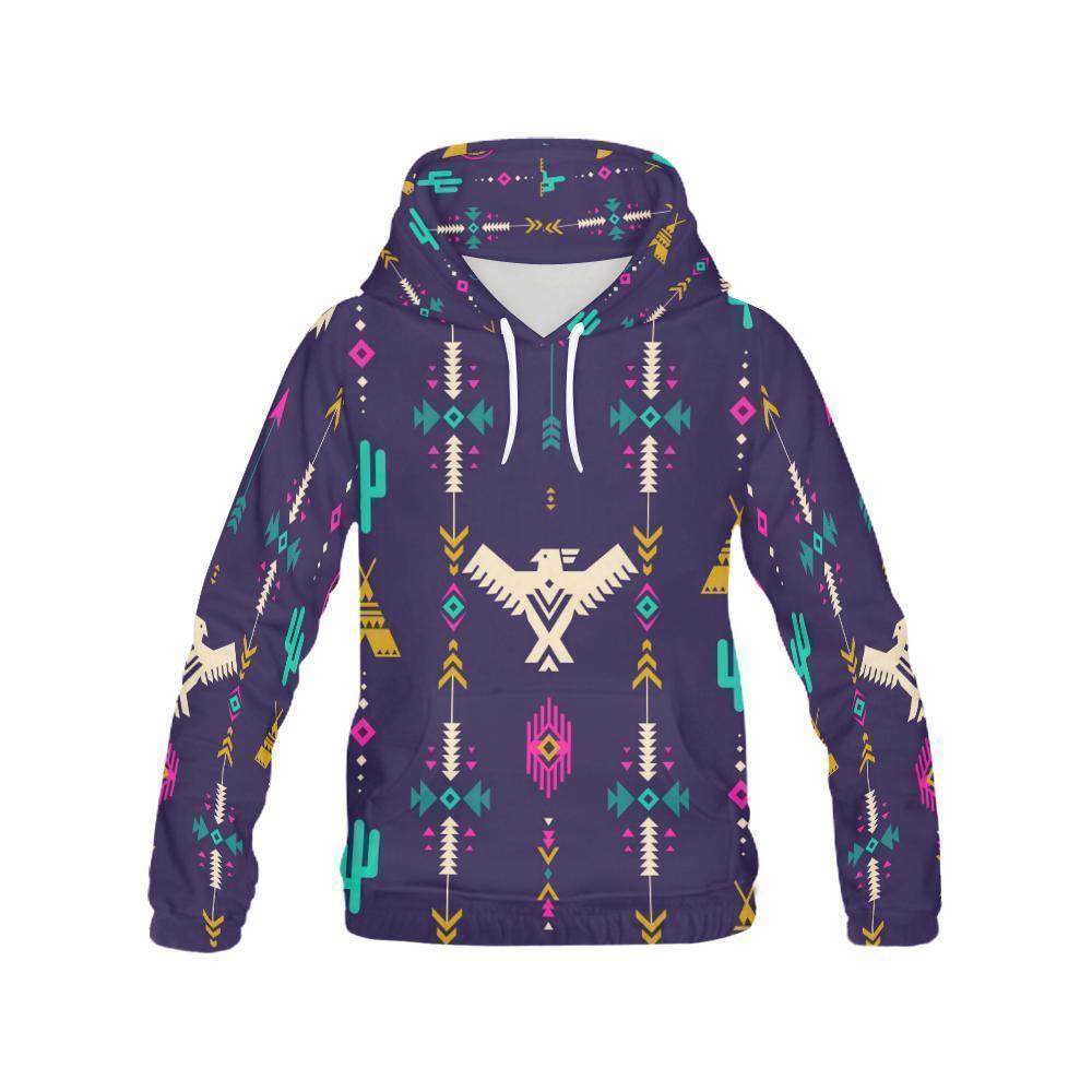 Indians Tribal Native Navajo American Aztec Print Men Pullover Hoodie-grizzshop