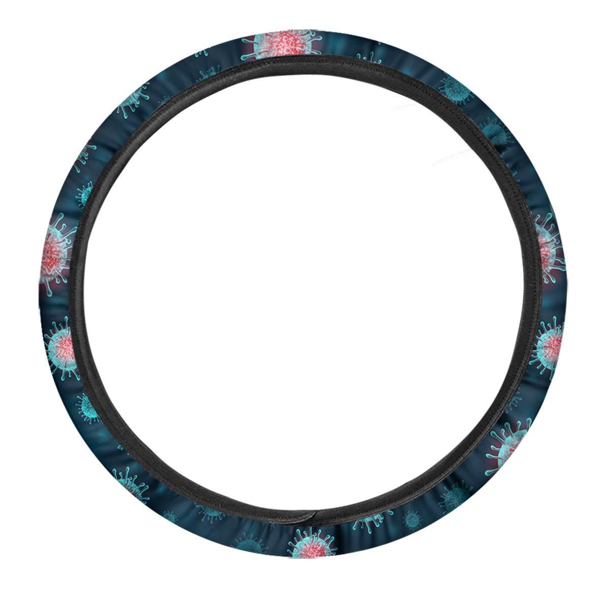 Infection Virus Print Pattern Car Steering Wheel Cover-grizzshop