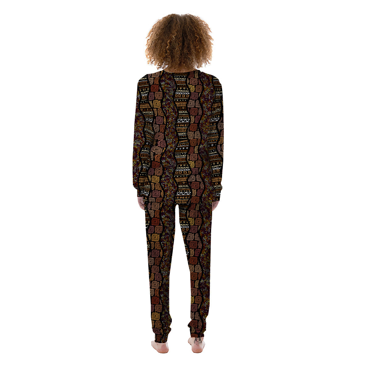 Inspired African Afro Print Pattern Women's Pajamas-grizzshop