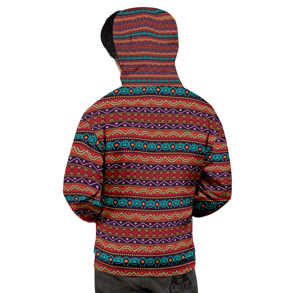 Inspired Afro Ethnic Print Men's Hoodie-grizzshop