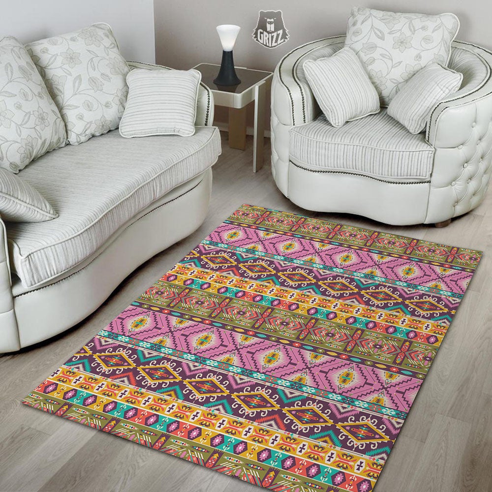Inspired Native Print Pattern Floor Mat-grizzshop