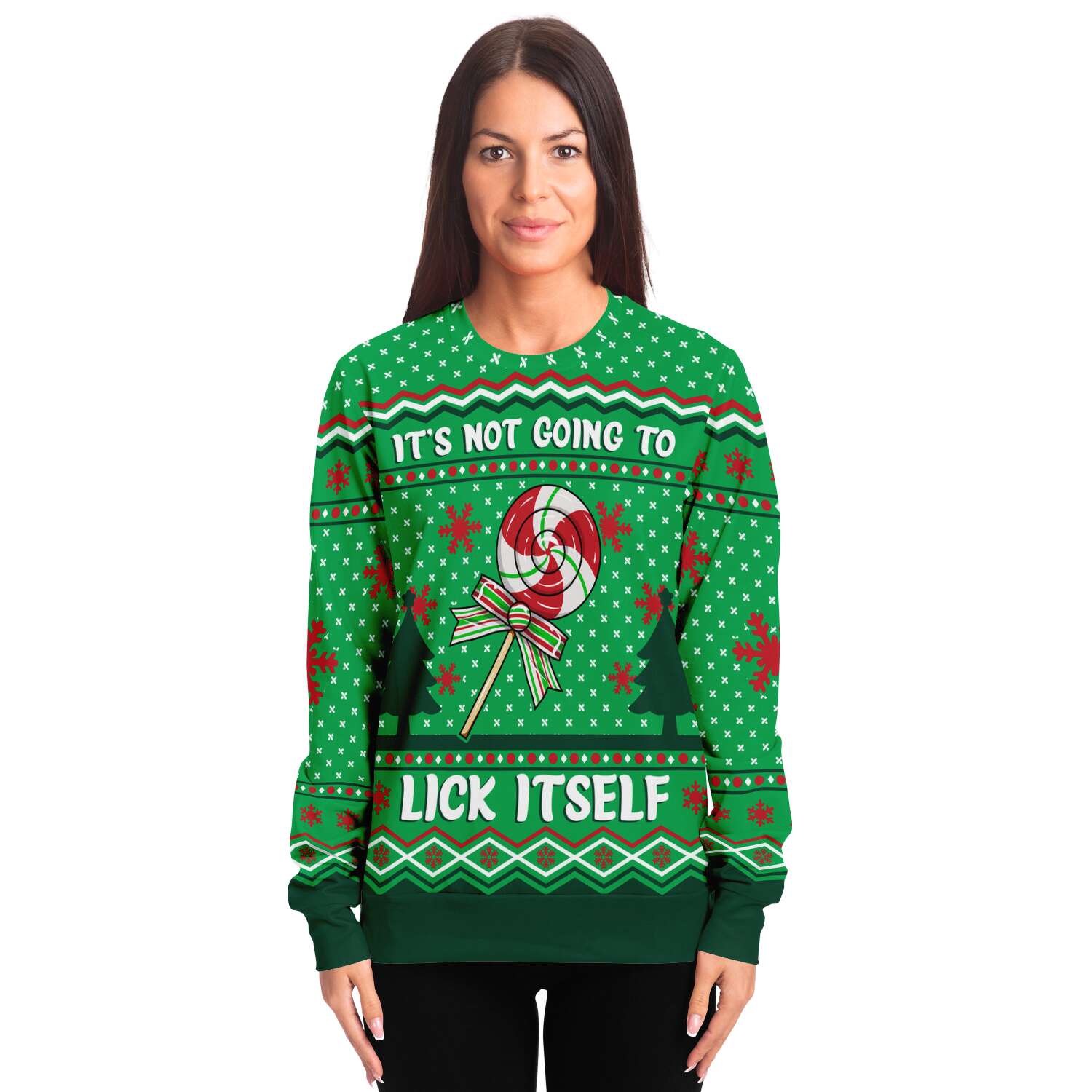 It's Not Going To Lick Itself Ugly Christmas Sweater-grizzshop