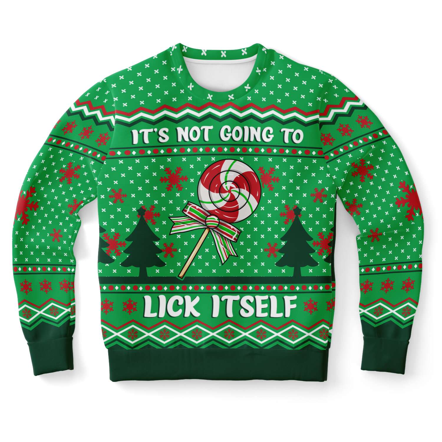 It's Not Going To Lick Itself Ugly Christmas Sweater-grizzshop