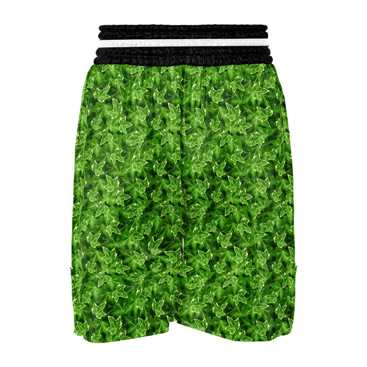 Ivy Leaf Green Print Pattern Boxing Shorts-grizzshop