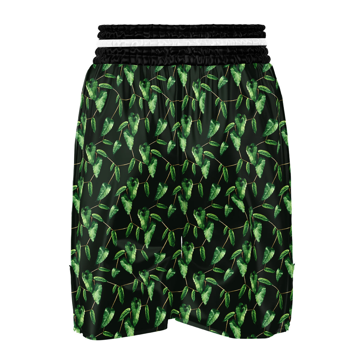 Ivy Leaf Watercolor Print Pattern Boxing Shorts-grizzshop