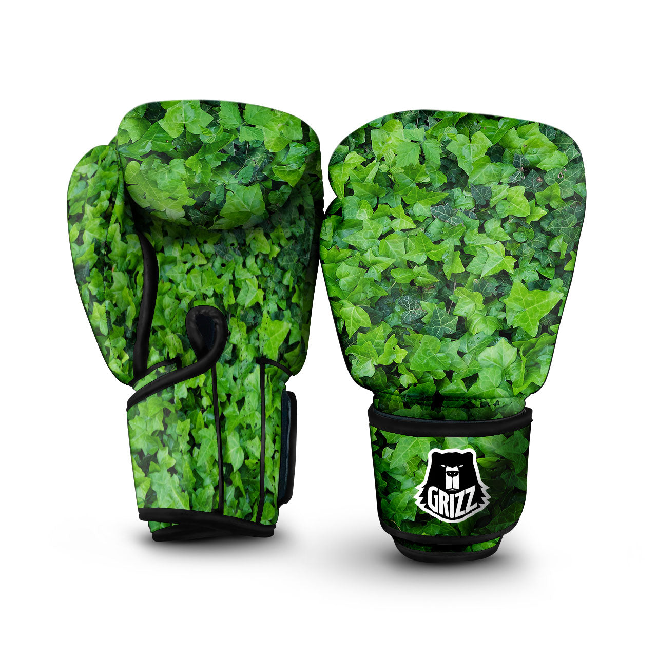 Ivy Wall Green Print Boxing Gloves-grizzshop