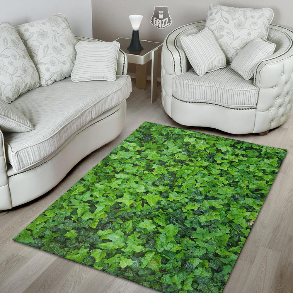 Ivy Wall Green Print Floor Mat-grizzshop