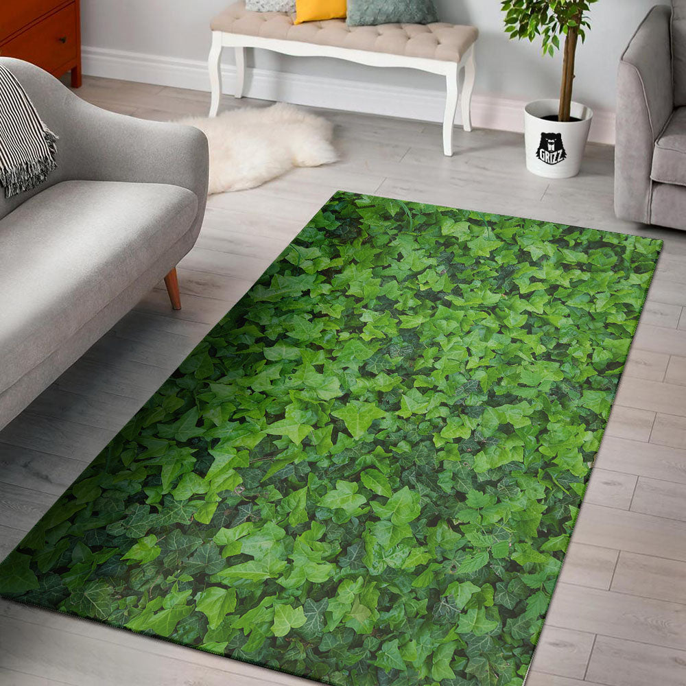 Ivy Wall Green Print Floor Mat-grizzshop
