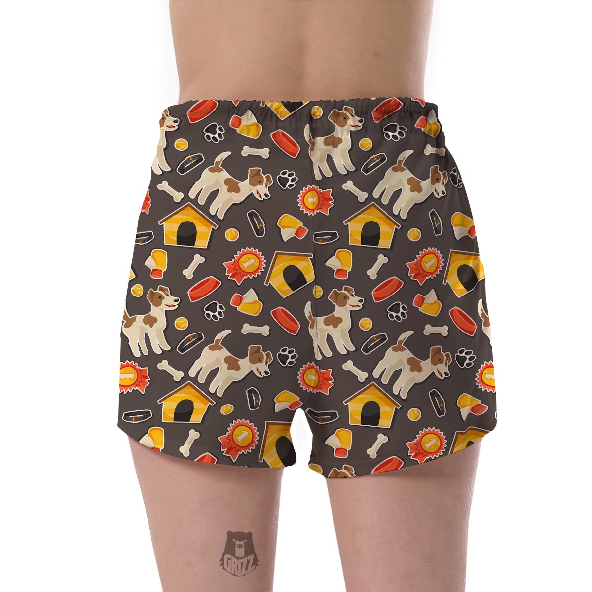 Jack Russell Dog Pattern Print Women's Shorts-grizzshop