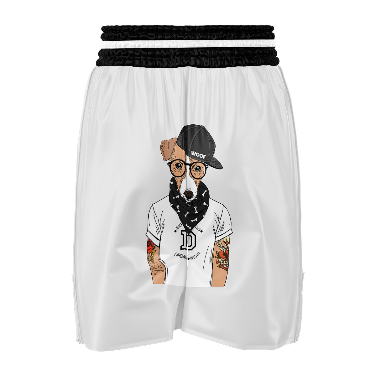 Jack Russell Terrier Hipster Print Boxing Shorts-grizzshop