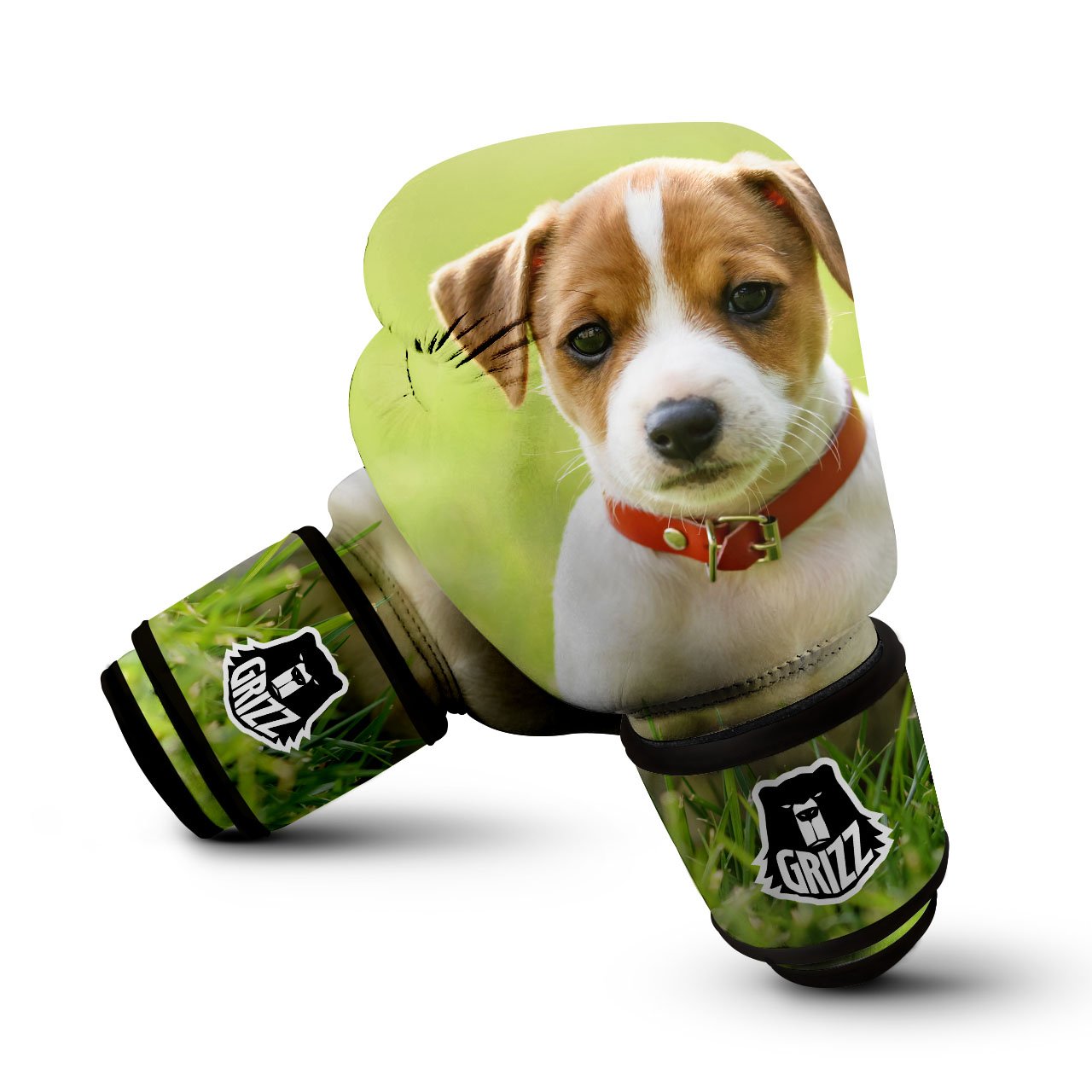 Jack Russell Terrier Little Print Boxing Gloves-grizzshop