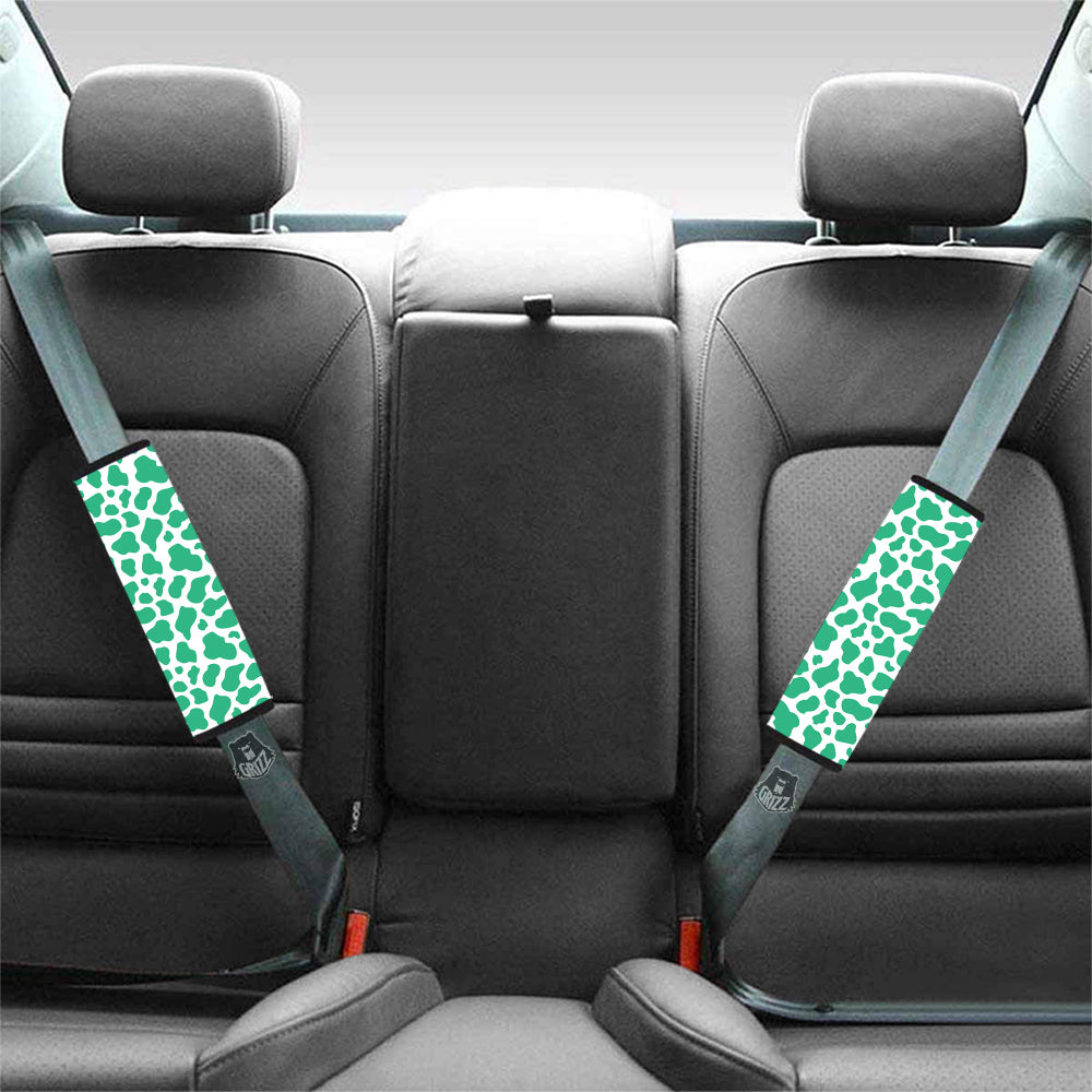 Jade Cow Print Pattern Car Seat Belt Cover-grizzshop