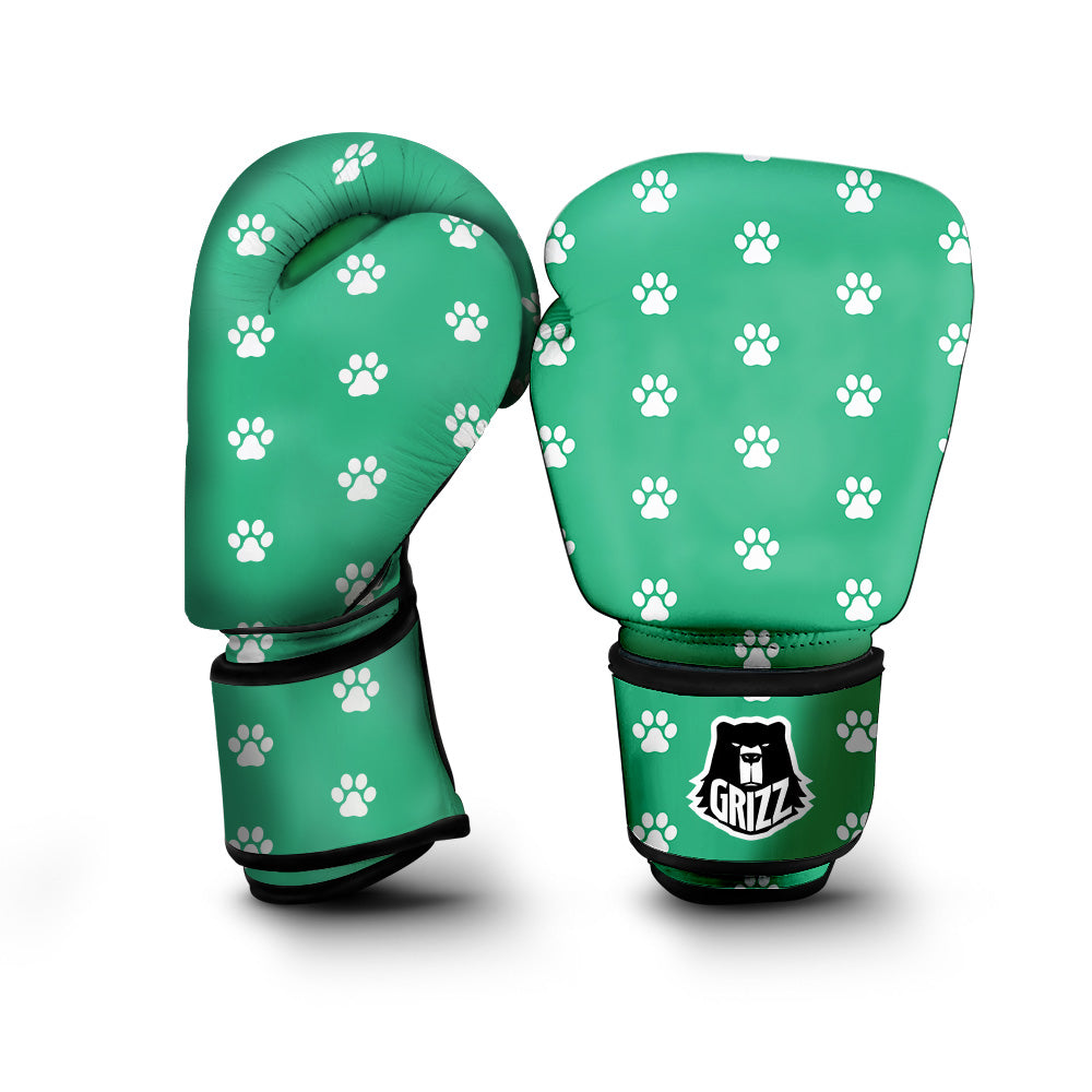 Jade Paw Print Boxing Gloves-grizzshop