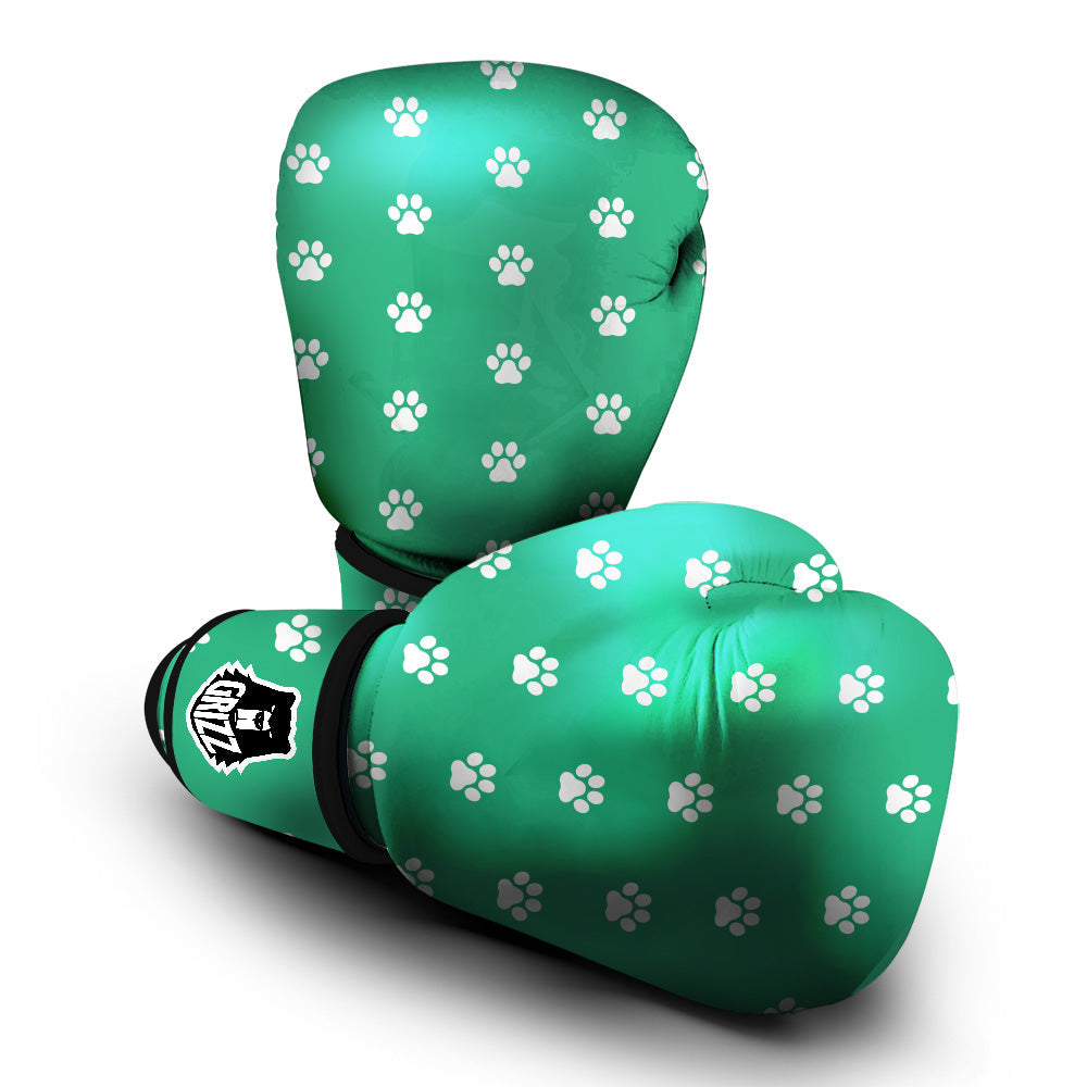 Jade Paw Print Boxing Gloves-grizzshop
