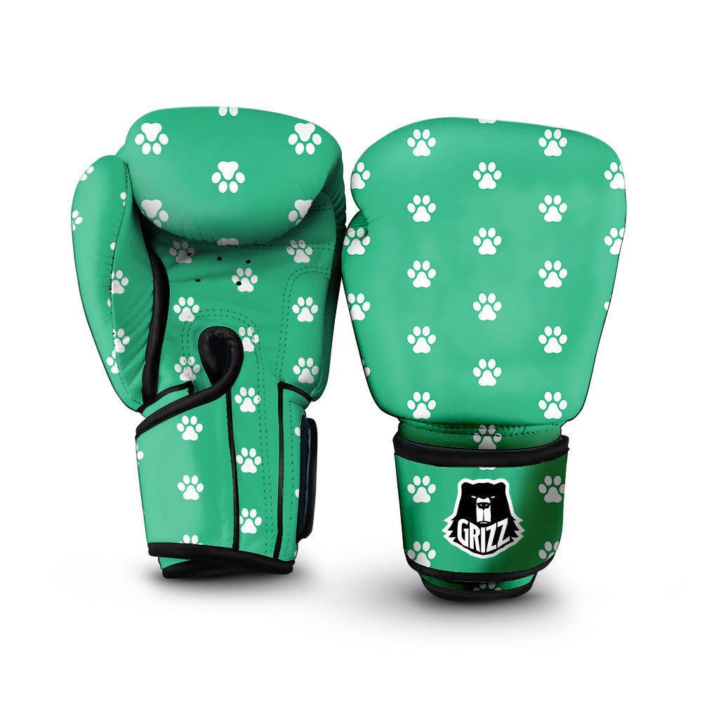 Jade Paw Print Boxing Gloves-grizzshop