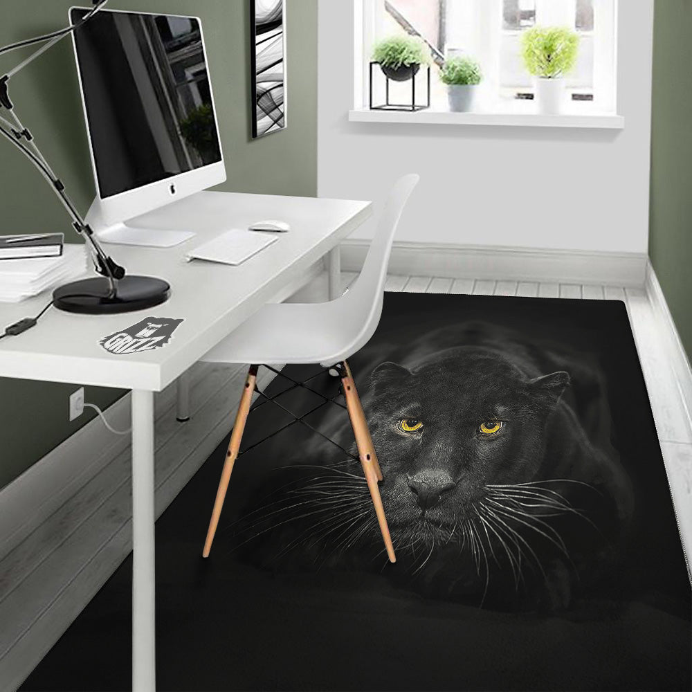 Jaguar Black Print Floor Mat-grizzshop