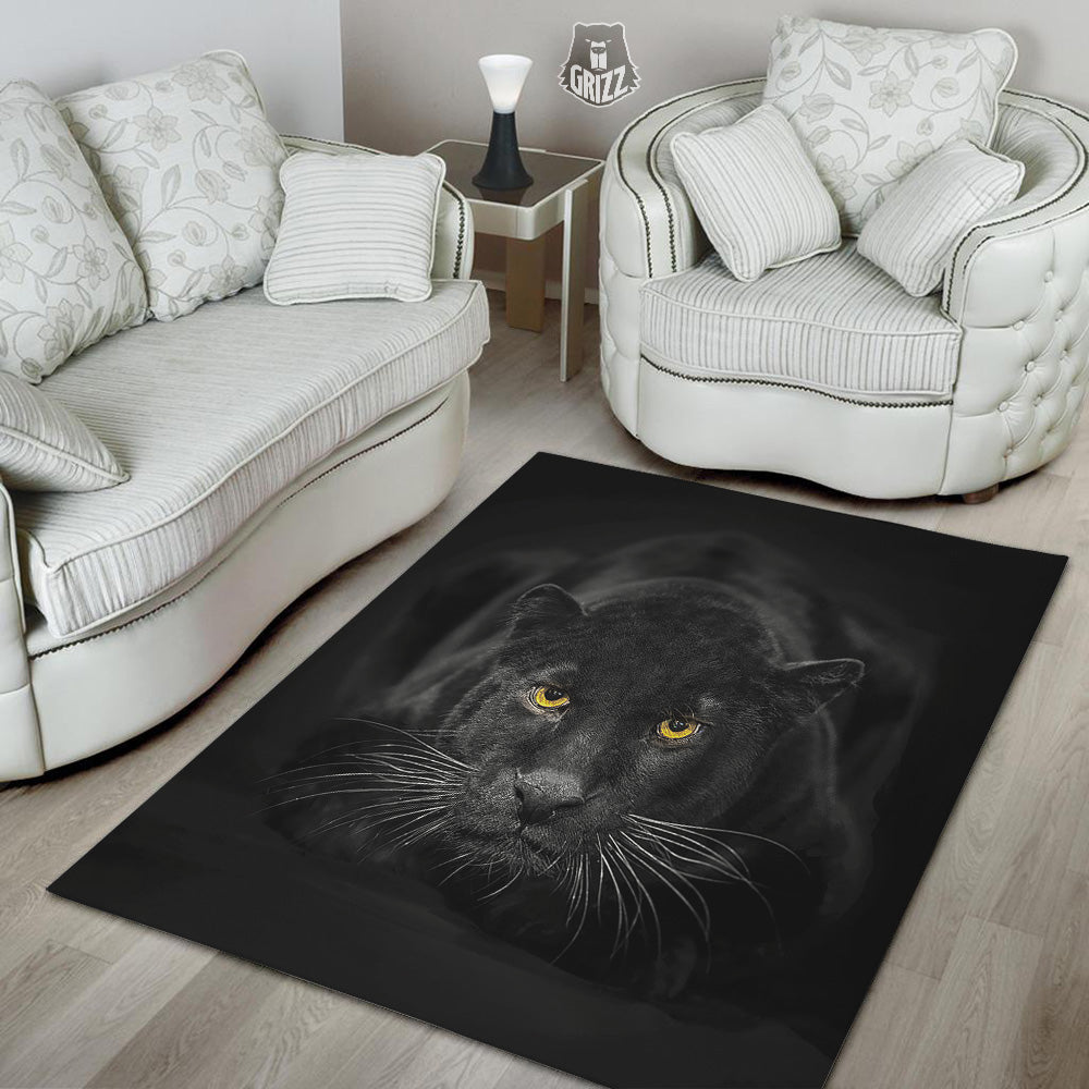 Jaguar Black Print Floor Mat-grizzshop