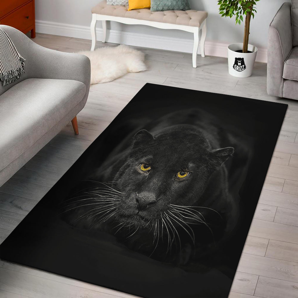 Jaguar Black Print Floor Mat-grizzshop