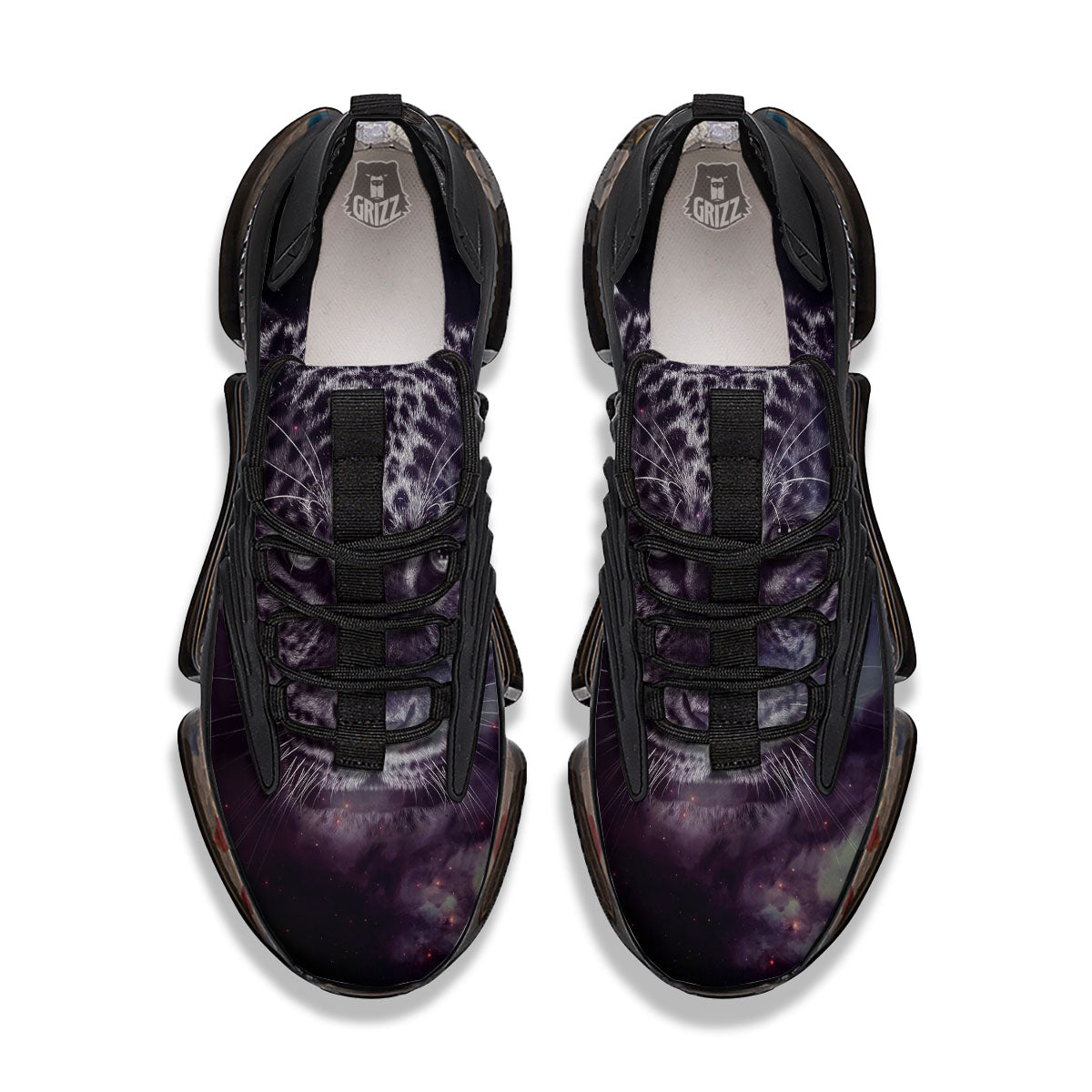 Jaguar Galaxy Print Black Gym Shoes-grizzshop