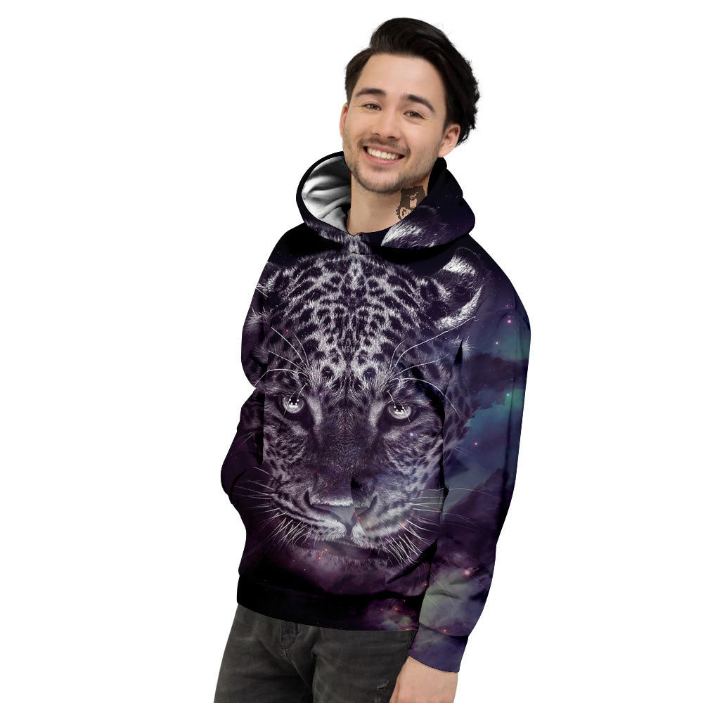 Jaguar Galaxy Print Men's Hoodie-grizzshop