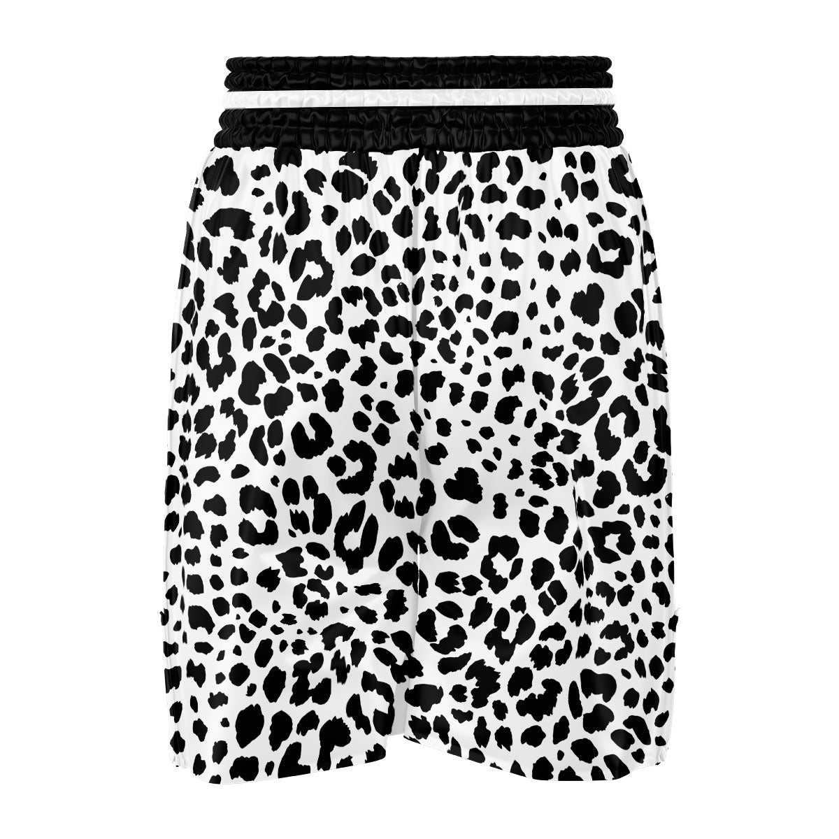 Jaguar White And Black Print Pattern Boxing Shorts-grizzshop