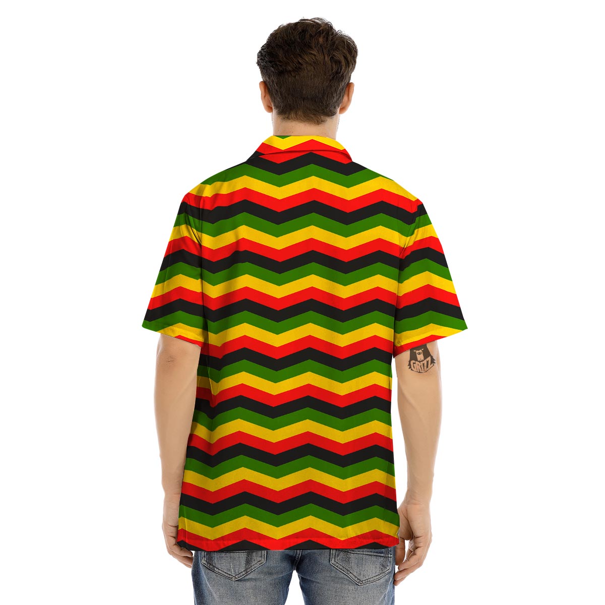 Jamaica Reggae Rasta Men’s Hawaiian Shirt-grizzshop