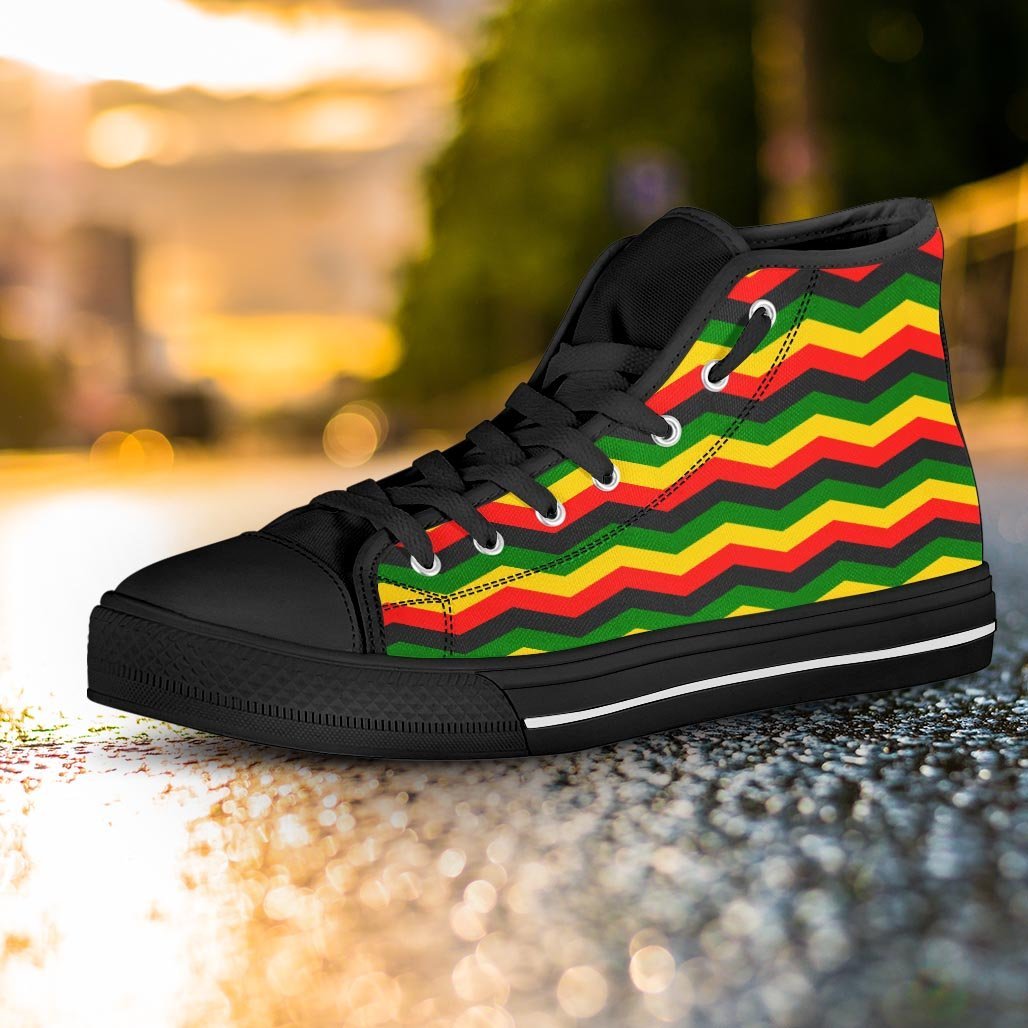 Jamaica Reggae Rasta Women's High Top Shoes-grizzshop