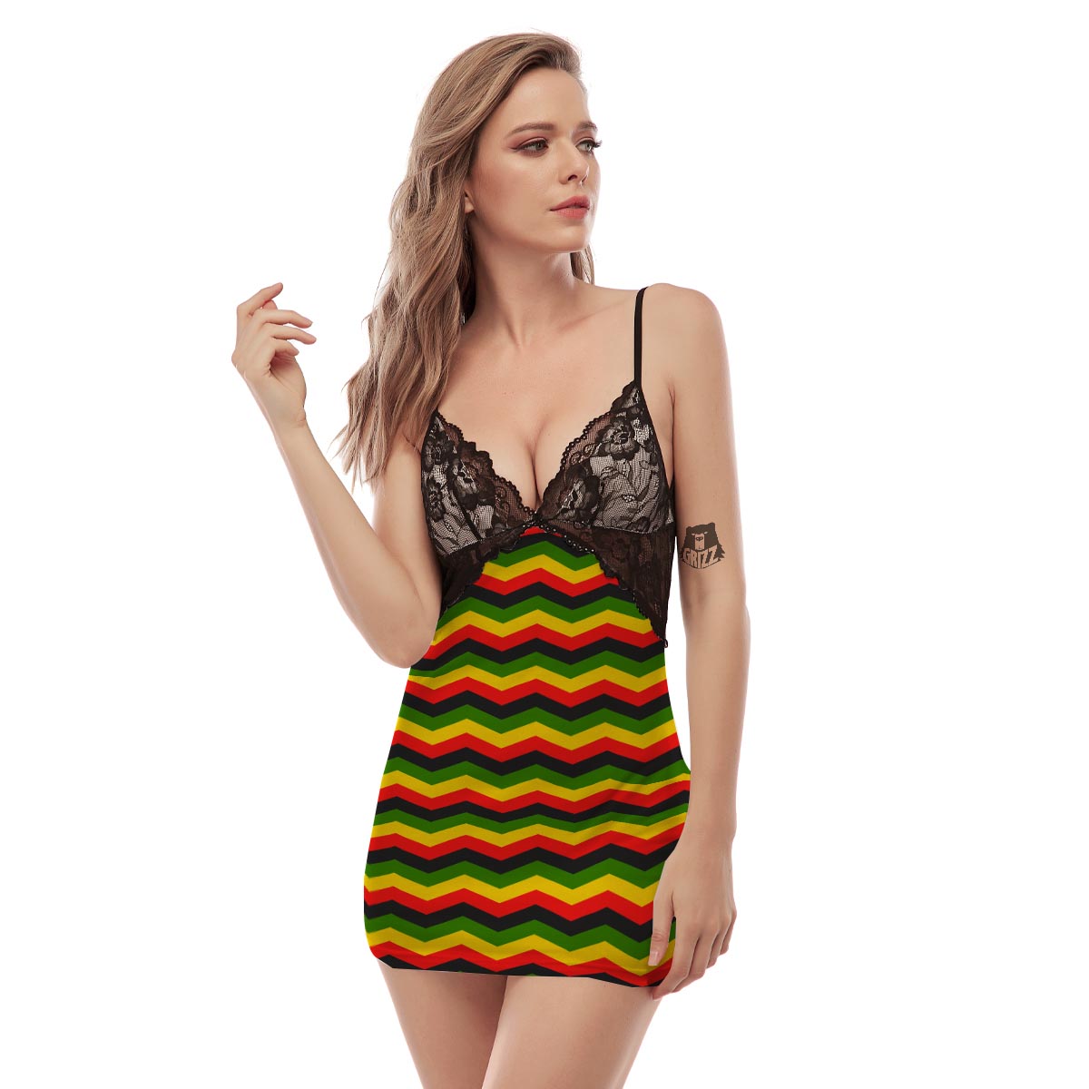Jamaica Reggae Rasta Women's Sexy Night Dress-grizzshop