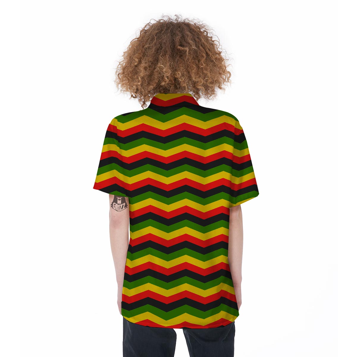 Jamaica Reggae Rasta Women's Short Sleeve Shirts-grizzshop