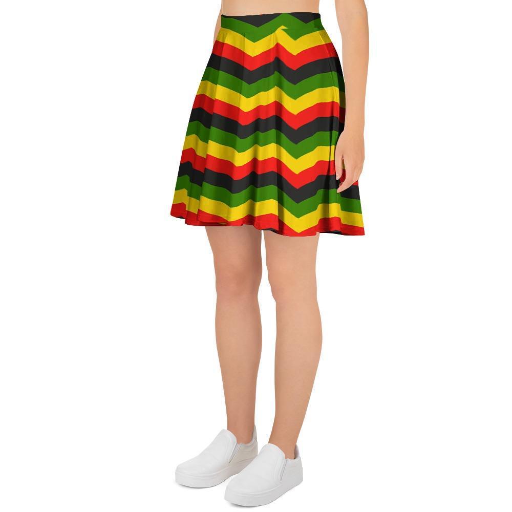 Jamaica Reggae Rasta Women's Skirt-grizzshop