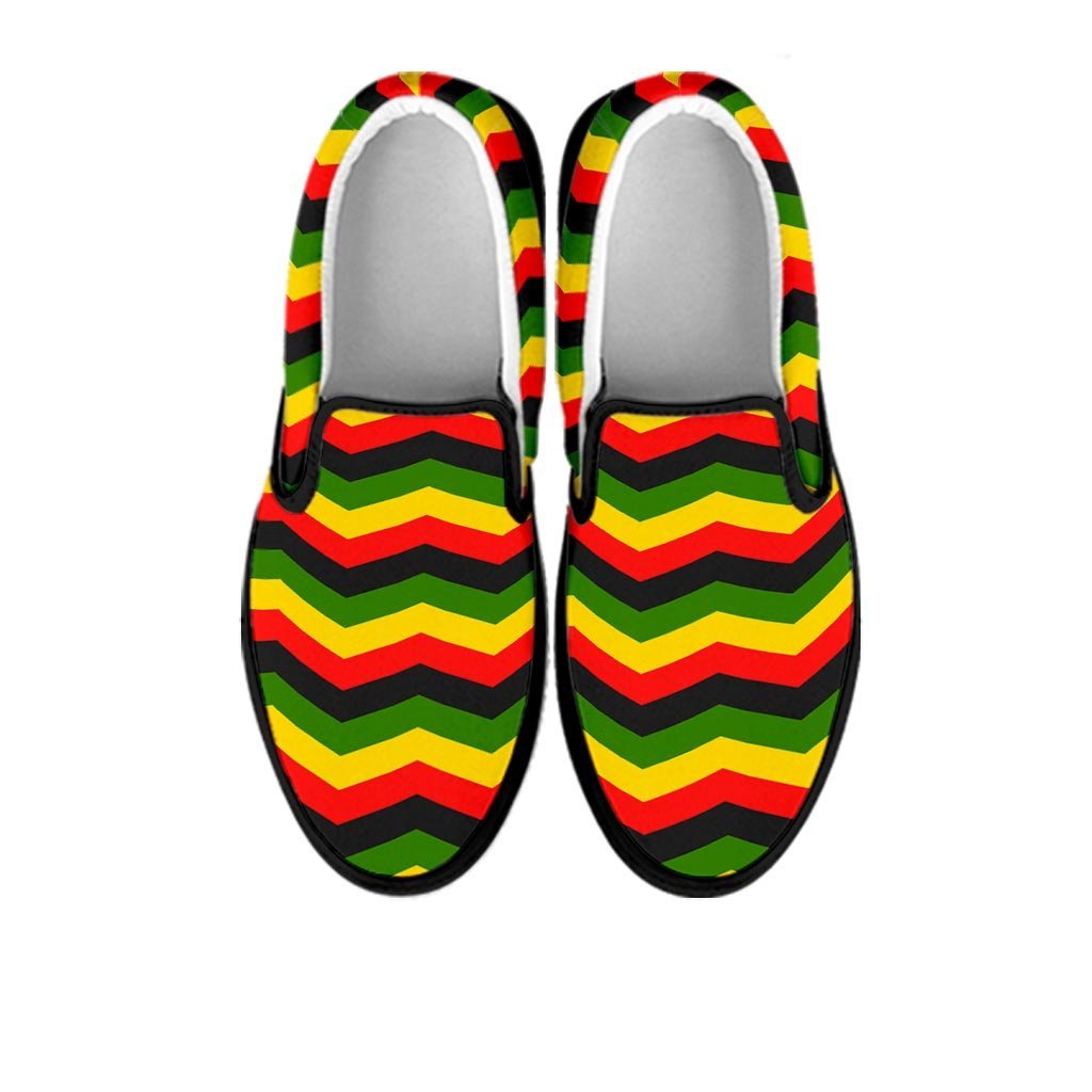 Jamaica Reggae Rasta Women's Slip On Sneakers-grizzshop