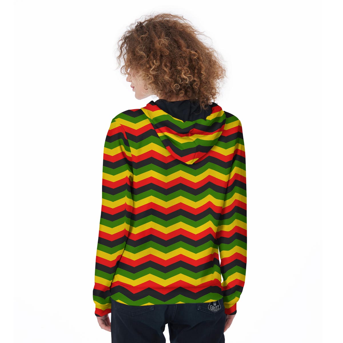 Jamaica Reggae Rasta Women's Zip Up Hoodie-grizzshop