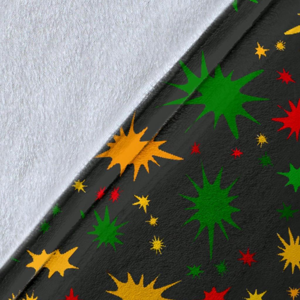 Jamaican Color Pattern Print Blanket-grizzshop