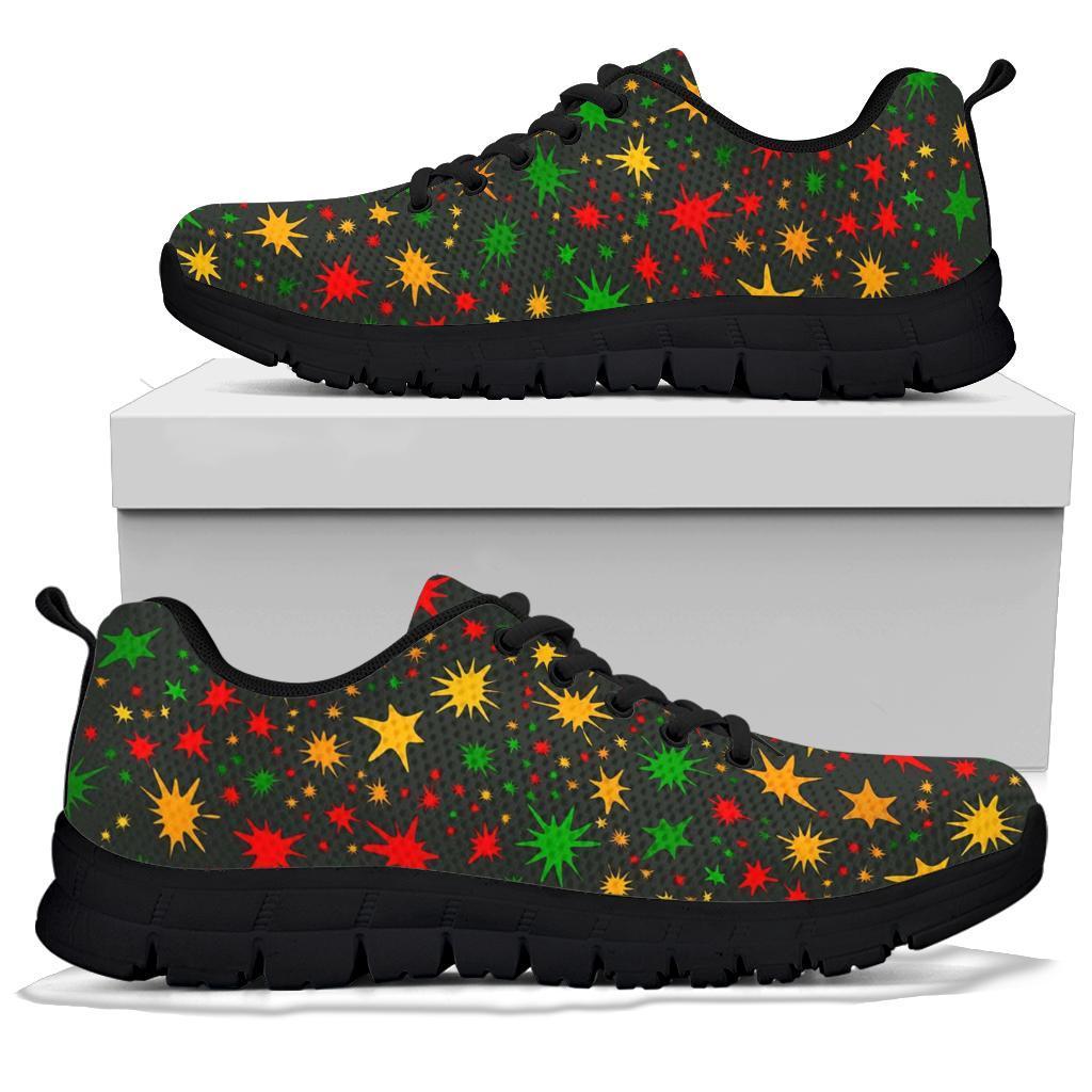 Jamaican Color Pattern Print Sneaker Shoes For Men Women-grizzshop