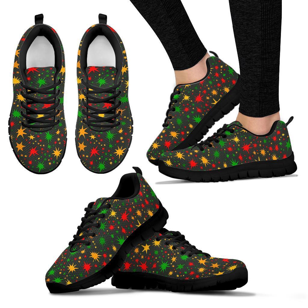 Jamaican Color Pattern Print Sneaker Shoes For Men Women-grizzshop