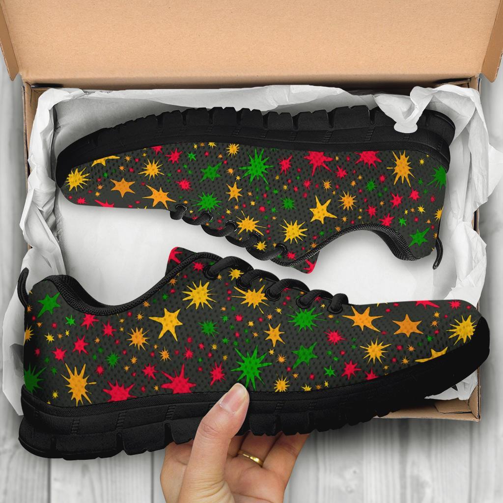 Jamaican Color Pattern Print Sneaker Shoes For Men Women-grizzshop