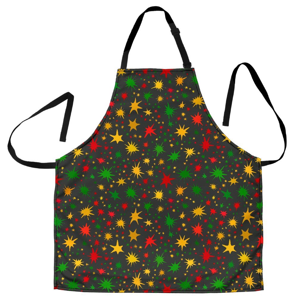 Jamaican Color Pattern Print Women's Apron-grizzshop