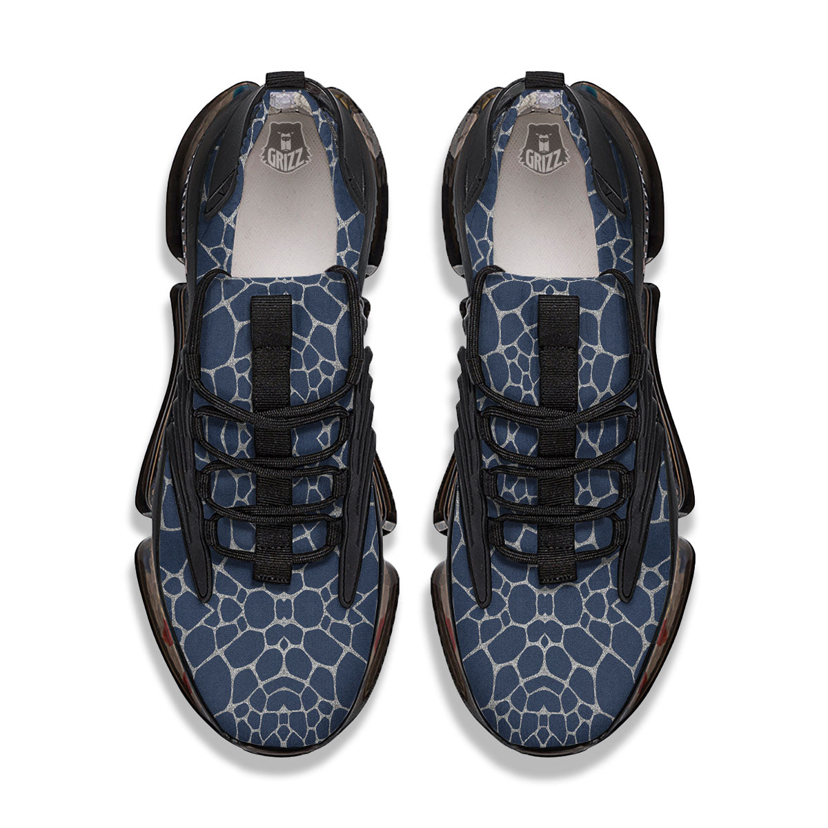 Jeans Giraffe Denim Print Pattern Black Gym Shoes-grizzshop