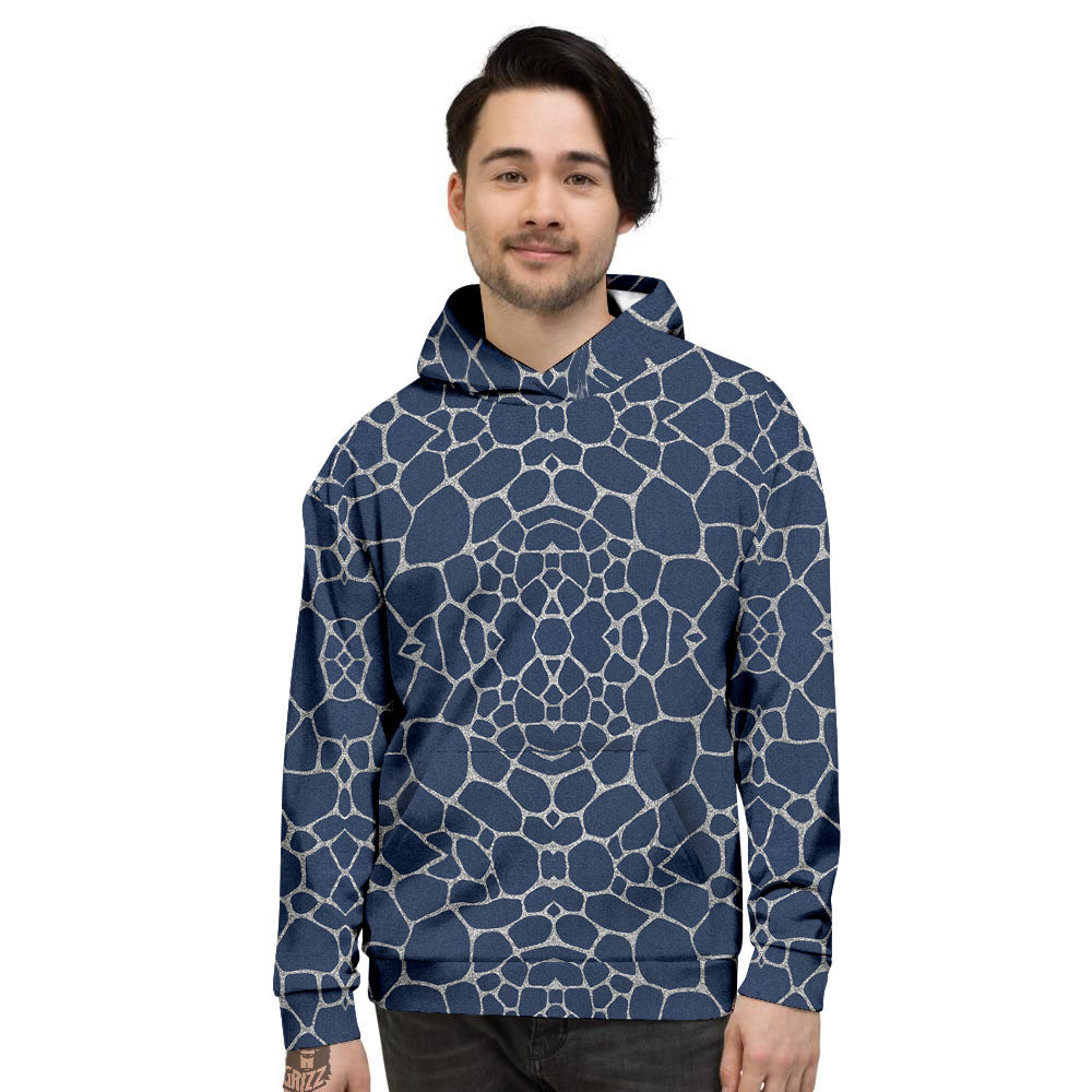 Jeans Giraffe Denim Print Pattern Men's Hoodie-grizzshop
