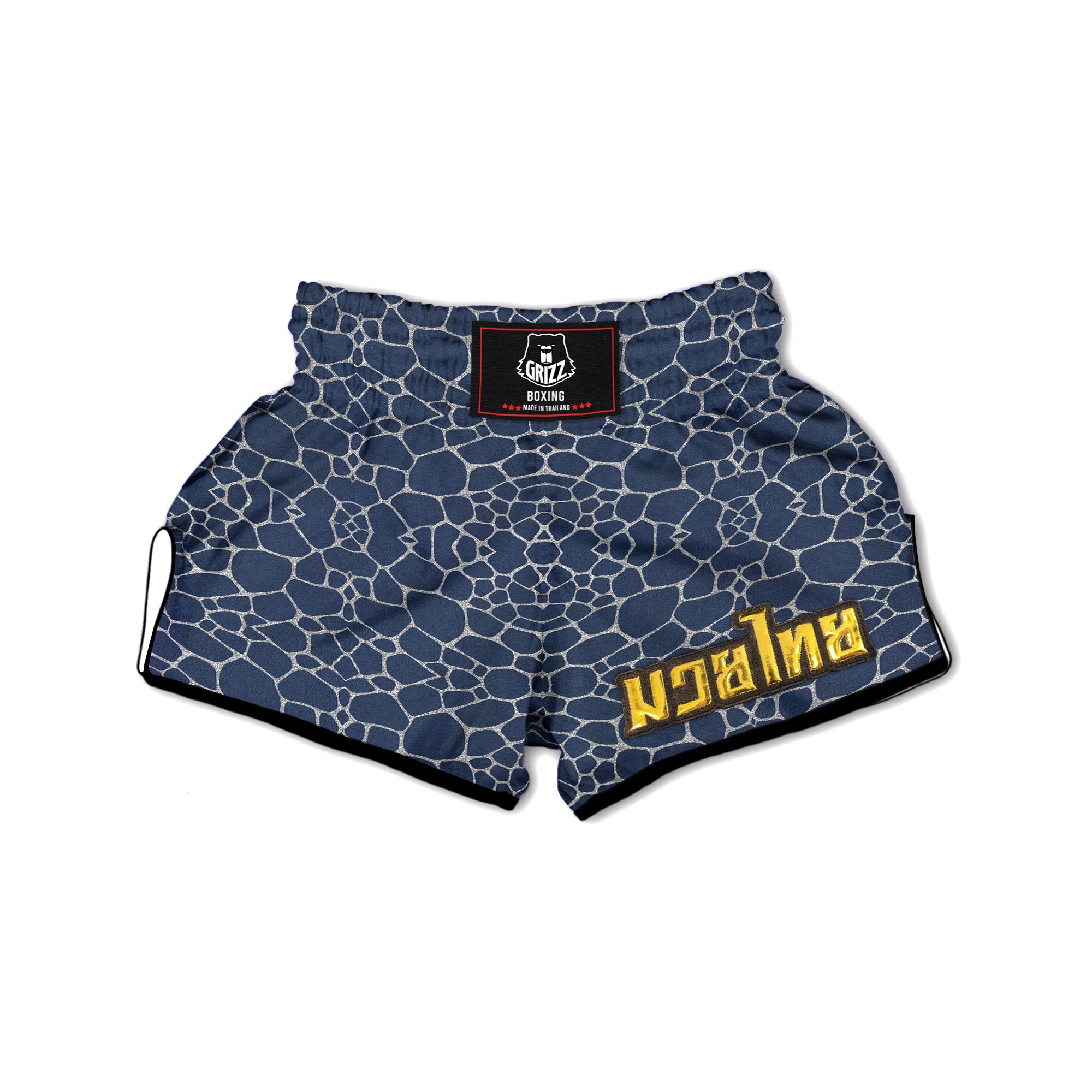 Jeans Giraffe Denim Print Pattern Muay Thai Boxing Shorts-grizzshop