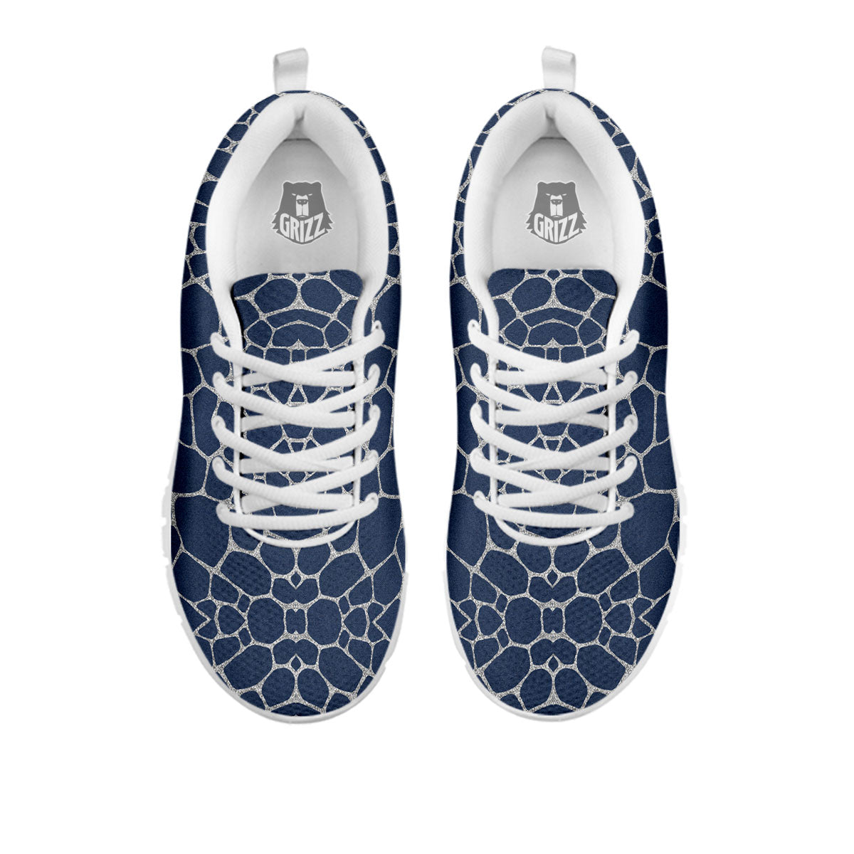 Jeans Giraffe Denim Print Pattern White Sneaker-grizzshop